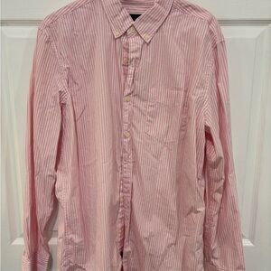 American Eagle Outfitters Pink Striped Casual Shirt